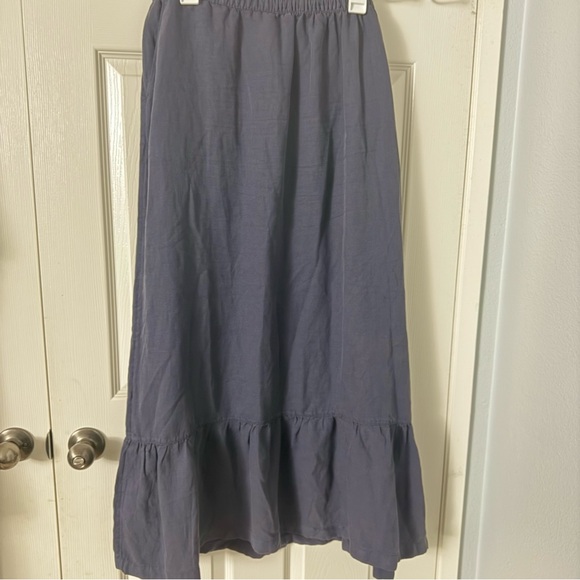 Calypso St. Barth Dresses & Skirts - Calypso St Barth Linen Blend Gray Women's Maxi Skirt. Women's XL
